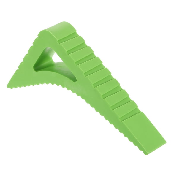 Uxcell Door Stopper, 0.83" Non-Scratching Stackable Rubber Door Stopper Wedge for Floor Window Door Gaps, Green