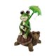 thumbnail image 1 of Frog Sitting Figurines Solar Lights Ornaments Lovely Housewarming Gift, 1 of 6