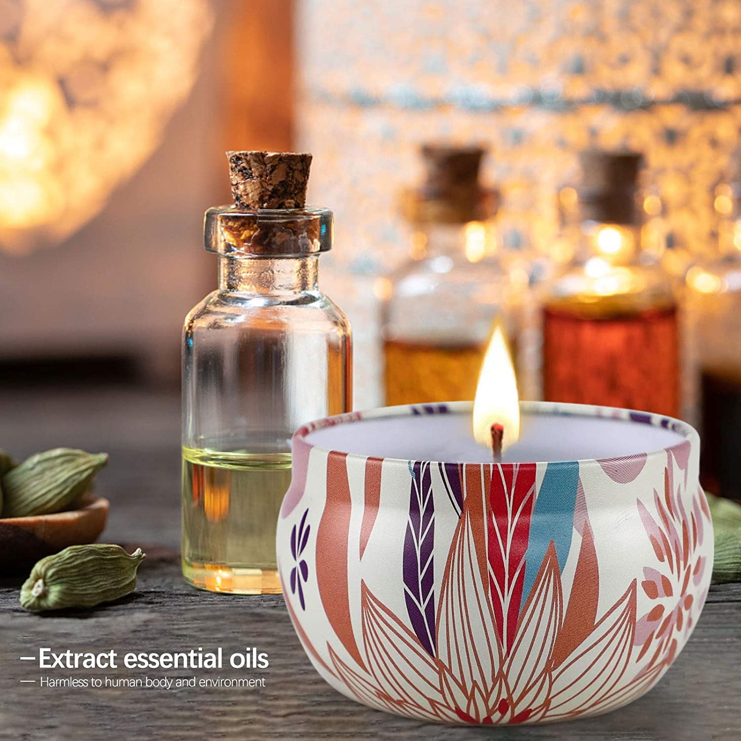 Lot De 12 Bougies Parfuées Pour Fee, Aroathérapie Pour La Aison