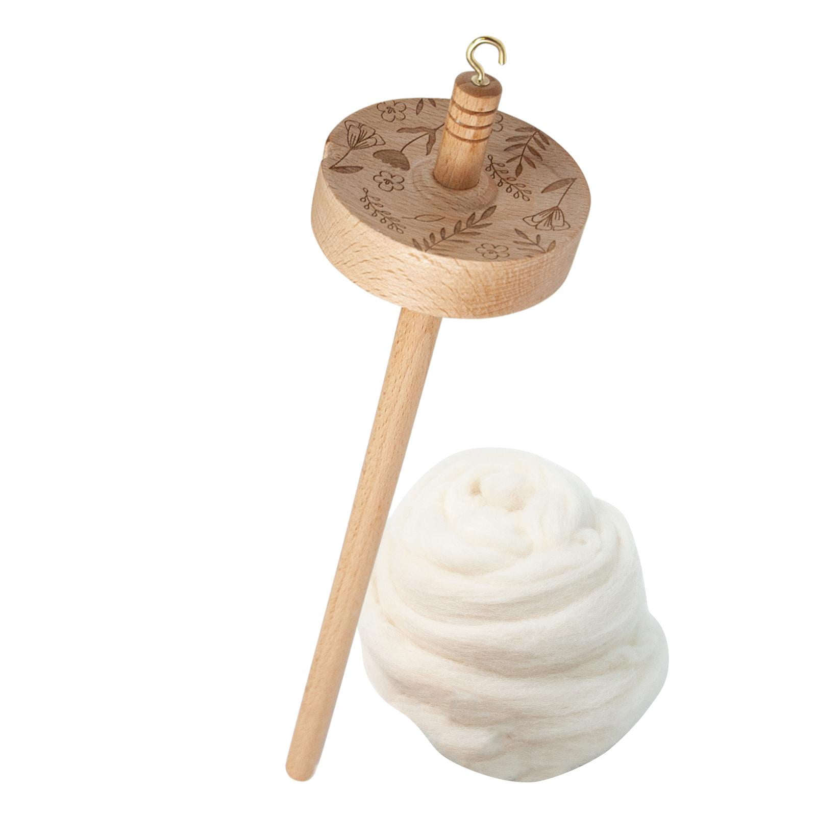 lzndeal Drop Spindle Top Whorl Yarn Spinner for Crocheting Spin