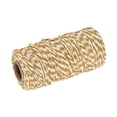 thumbnail image 1 of Unique Bargains Twine Packing String Wrapping Cotton Twine 100M Brown and White Rope for Gift Wrapping Twine, 1 of 1