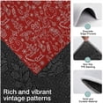 thumbnail image 3 of Red Christmas Scene Pattern Kitchen Rugs Sets Of 3,Kitchen Runner Rugs Non Skid Washable,Decorative Kitchen Floor Mats for Kitchen,Sink,Laundry,17"x30"+ 17"x47" + 17"x59", 3 of 6