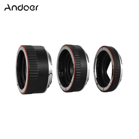 Andoer Brand New Upgraded Macro Extension Tube Set 3-Piece 13mm+21mm+31mm Auto Focus Extension Tube Rings for Canon EOS Camera Body and Lens of The 35mm SLR for Canon all EF and EF-S