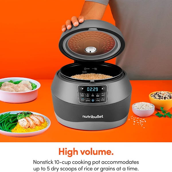 Vaporera Nutribullet Magic Bullet Inteligente cocina automaticamente granos  y verduras /MBA50100