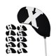 thumbnail image 3 of 10x Funda para cabeza de palo de golf, cubierta de cabeza de hierro, sellado, ligero, resistente al desgaste, fácil de usar Negro, 3 of 7