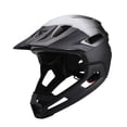 thumbnail image 1 of Casco de bicicleta de cara completa, casco de ciclismo con ventilación, cascos protectores ajustables, gorra para hombres y mujeres, casco de b negro, 1 of 8