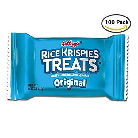 Kelloggâ??s Rice Krispies Treats Bars, Crispy Marshmallow Squares (Pack of 100, 0.39 oz