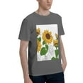 thumbnail image 2 of Bingfone Plump Sunflower And Sketch Men'S Loose Fit Short-Sleeve Pocket T-Shirt, 2 of 7