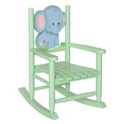 Teamson Kids Safari Kids Wooden Elephant Rocking Chair