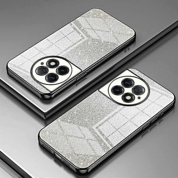Compatible with OnePlus 12 Case Gradient Glitter, Silicone Transparent Soft TPU Women Girls Shockproof Protective Slim Cover