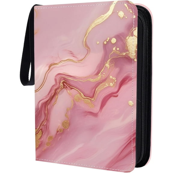 400 Pockets Photocard Holder Book A5 Photocards 50 pages Blinder Album PU Photo Sports Trading Cards Organizer Snapshots Collect Book Individual with Handle Gift