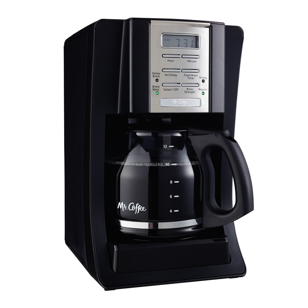 Mr. Coffee Advanced Brew 12Cup Programmable Coffee Maker Black/Chrome