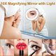 thumbnail image 4 of Espejo de maquillaje con aumento 10x, espejo iluminado con ventosa, 4 of 5