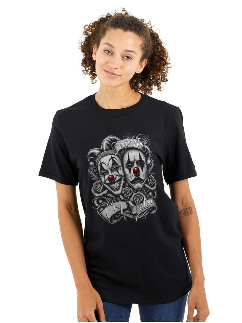 Smile Now Cry Later SVG | Clown Mask SVG | Laugh Mime Happy Sad Tattoo  T-shirt Decal | Cricut Cut File Clipart Vector Digital Dxf Png Eps Ai -  Etsy Israel, image size:800x1067