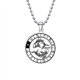 thumbnail image 2 of Collar de cadena de acero inoxidable con 12 constelaciones de Piscis, collar de plata para mujer y hombre, joyería --- Código de producto 37362, 2 of 5
