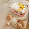 thumbnail image 3 of Sunveno Large Polyester Nursery Portable Diaper Caddy Organizer for Changing Station, 3 of 10