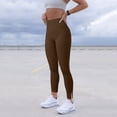 thumbnail image 7 of Women's High Waist Yoga Pants 4 Way Stretch Split Leg Design Leggings, 7 of 7
