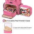 thumbnail image 4 of Byootique Double Layer Nail Polish Case Nail Art Supply Storage Organizer & UV LED Nail Lamp 135W Gel Polish Nail Dryer Lamp  for Nail Tech Manicure Salon Home, 4 of 9
