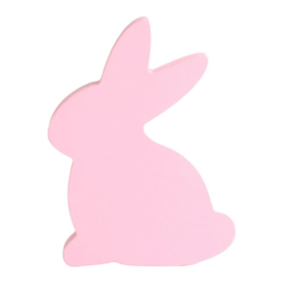 kowaku Easter Bunny Decorations Bunny Table Decor Party Rabbit Figurine Rabbit Sculpture for Indoor Housewarming Cabinet Office Desk Pink