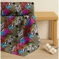thumbnail image 4 of Soimoi Green Cotton Cambric Fabric Tropical Leaves & Wild Animal Print Fabric by The Yard 56 Inch Wide, 4 of 7