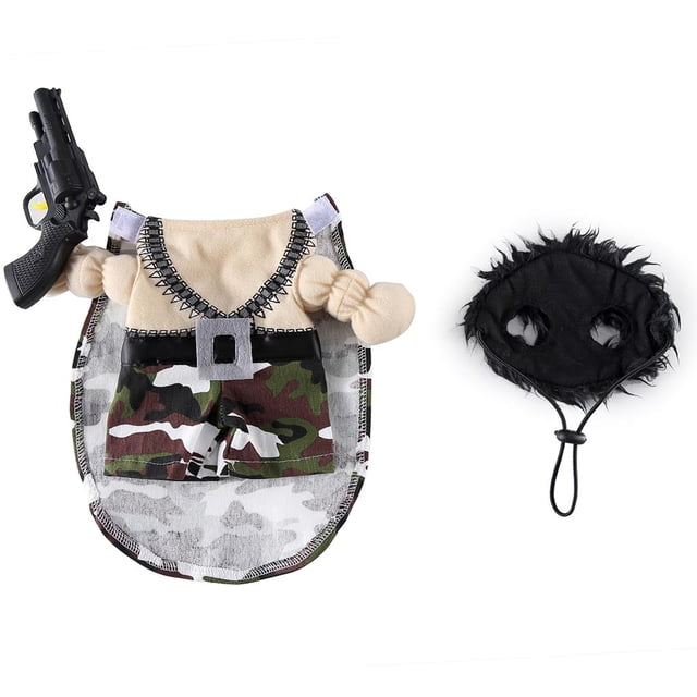 Disfraz Divertido Para Perros, Vestido De Poliéster Para Mascotas, Ropa Para Perros Agradable A La Piel, Disfraz De Cosplay Para Perros, Vestido Divertido Para Fiestas, Cosplay De Halloween Sweethay PT001601-01