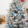 thumbnail image 4 of 12 Pack Artificial Glitter Berry Stems, NOGIS 11.4 inch Christmas Glitter Berries Spray Picks Holly Berry Branches for Christmas Tree Ornaments DIY Crafts Wreath Xmas Holiday Home Decor(White), 4 of 7