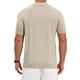 thumbnail image 3 of Camisa polo de punto texturizado para hombre, cuello en V, de manga corta, casual, para golf, talla L, color beige, 3 of 6