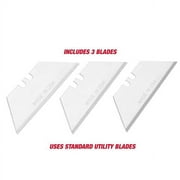 Hyper Tough Aluminum Retractable Utility Knife with 3 Blades