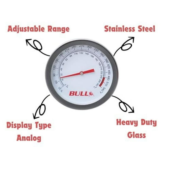 Bull Grill Replacement Temperature Gauge - 16509