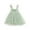 Green, variant on Pejock 1-5 Years Baby Girls Layered Tulle Tutu Dress Summer Lovely Baby Girls Sweet Dress Strap Sleeveless Flowers Printed Lace Sundress