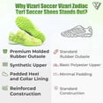 thumbnail image 5 of Vizari Zodiac Youth Turf Soccer Cleats for Boys & Girls Hook & Loop | Turf Shoes Green Size-4.5, 5 of 6