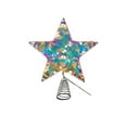 thumbnail image 2 of SASHENHG Christmas Three-dimension Tree Top Star Christmas Wrought Iron Decorations Christmas Tree Glittering Ribbon Light Ornaments Christmas Tree Top Five-Pointed Star, 2 of 6