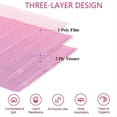 thumbnail image 2 of 125 Piezas Toallas de Mesa Desechables para Decoración de Uñas Tapete Impermeable de 13 X 17 Pulgadas Tapete para Decoración Uñas Hoja Papel Almohadillas Limpias Tatuaje Rosa, 2 of 6