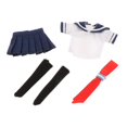 thumbnail image 1 of 1/12 figura femenina ropa de muñeca JK traje hecho a mano Anime Cosplay traje de para 6 pulgadas femenino figuras muñecas Azul oscuro CUTICAT muñeca con capucha, 1 of 8