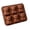 Coffee, variant on Highland Cow Ice Tray,6 Cavity Silicone Ice Molds,Reusable Silicone Ice Tray for Drinks, Cocktails,Bar and Party Use,Pink