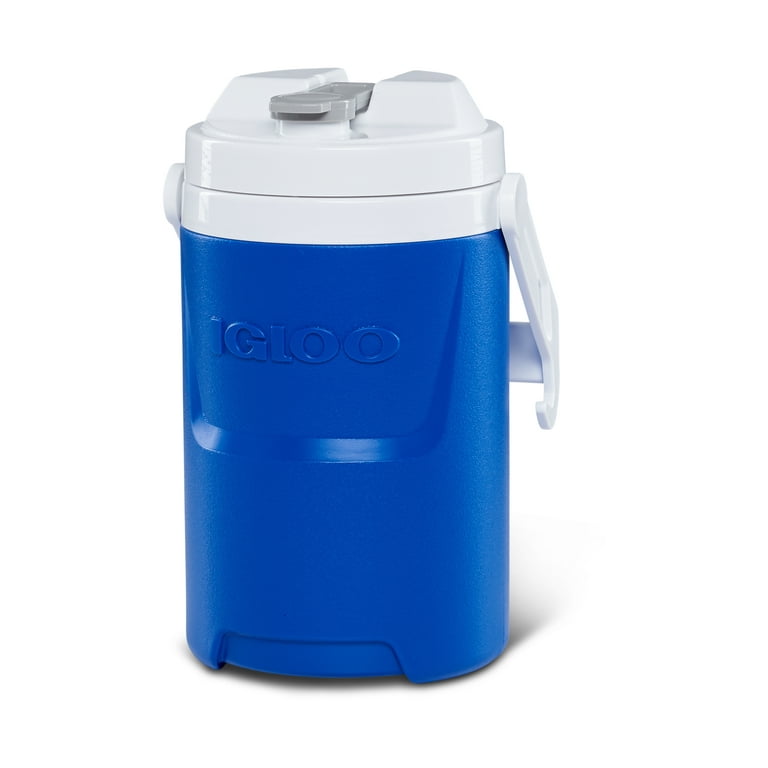 Igloo 1 Gallon Water Jug Beverage Cooler Blue /White EUC