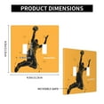 thumbnail image 3 of PAYOHTO Toggle Light Switch Wall Plate Basketball Player Splash Silhouette Pattern Double Switch Cover Standard Size 2-Gang 4.50" x 4.5" Unbreakable Polycarbonate Thermoplastic, 3 of 6