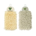 thumbnail image 6 of Zhaomeidaxi 2 Pack, Hand Towel Kitchen Hanging Bath Towels Microfiber Coral Fleece Hand Towel with Convenient Hanging Loop Ultra Absorbent Fast Drying Machine Washable, 6 of 8
