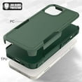 thumbnail image 5 of Compatible for Apple iPhone 16e/17e, Rugged Shockproof Military Grade Protection Dual Layers Hard PC TPU Phone Case for iPhone 16e/17e, Darkgreen, 5 of 5