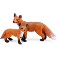 thumbnail image 3 of El juego de figuras de juguete Uandme Fox incluye figuras de zorro ártico y zorro rojo para decoración de tartas (5 zorros), 3 of 5