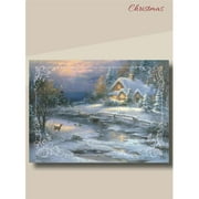 Heartland Wholesale 254079 Boxed Card for Christmas Winter Cottage with Scripture - Pack of 12