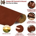 thumbnail image 3 of ELW 5-6 oz 2-2.4mm Nappa Oil Tanned & Waxy Finish Leather Pre-Cuts & Hides  Size: 24"x36" 61-91.4 cm  Besani Color  Full Grain Genuine Craftsman Grade A/B, Leatherworking, Sheets, 3 of 6
