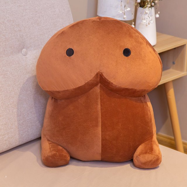 Almohada de peluche de pene de color carne para novia, juguete suave y Sexy, cojín de simulación divertido, regalo para novia, 10/20cm qym unisex