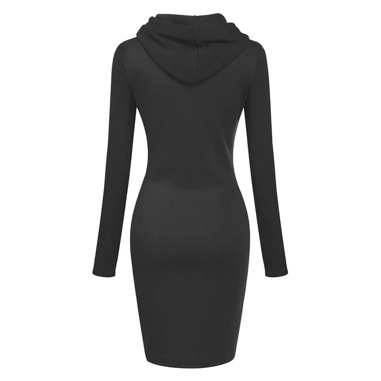 Knee length hoodie sweatshirt discount
