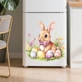 thumbnail image 6 of Tumdkd Easter Window Stickers 12x12 Inch, Rabbits Easter Egg Adhesive Decals, Watercolor Bunny Wall Stickers, Removable PVC Window Clings for Home Glass Door Decoration, 6 of 7