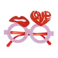 thumbnail image 3 of Gafas para el Día de San Valentín, accesorios para fotos del Día de San Valentín, divertido corazón, señales para posar para selfies, suministros para , estilo D Macarena Anteojos de San Valentín, 3 of 8