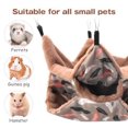 thumbnail image 3 of Small Animals Warm Plush Triple Cage Hanging Hammock Bed, Guinea Pig Cage Accessories Bedding, Warm Hammock for Parrot Ferret Squirrel Hamster Rat Playing Sleeping, 3 of 6