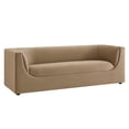 thumbnail image 2 of Hilda 86" Curved Back Performance Velvet Sofa in Taupe, 2 of 10