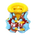 thumbnail image 2 of Chaleco de natación inflable para niños,Chaleco de natación inflable para niños Chaleco de natación para bebés,Chaleco de natación inflable para niños pequeños con boya de amarillo azul, 2 of 8