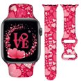 thumbnail image 1 of Yagedoviu Correa De Reloj Para El Día De San Valentín Compatible Con Reloj De 38 Mm, 40 Mm, 41 Mm Para Mujeres, Vacaciones, Linda Correa Deportiva Suave, Reemplazo De Reloj Inteligente Para La Serie 7, 1 of 5